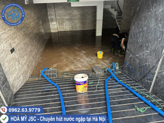 Dịch vụ hút nước ngập tầng hầm khách sạn